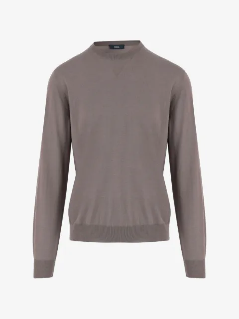 Herno crew-neck ribbed sweater