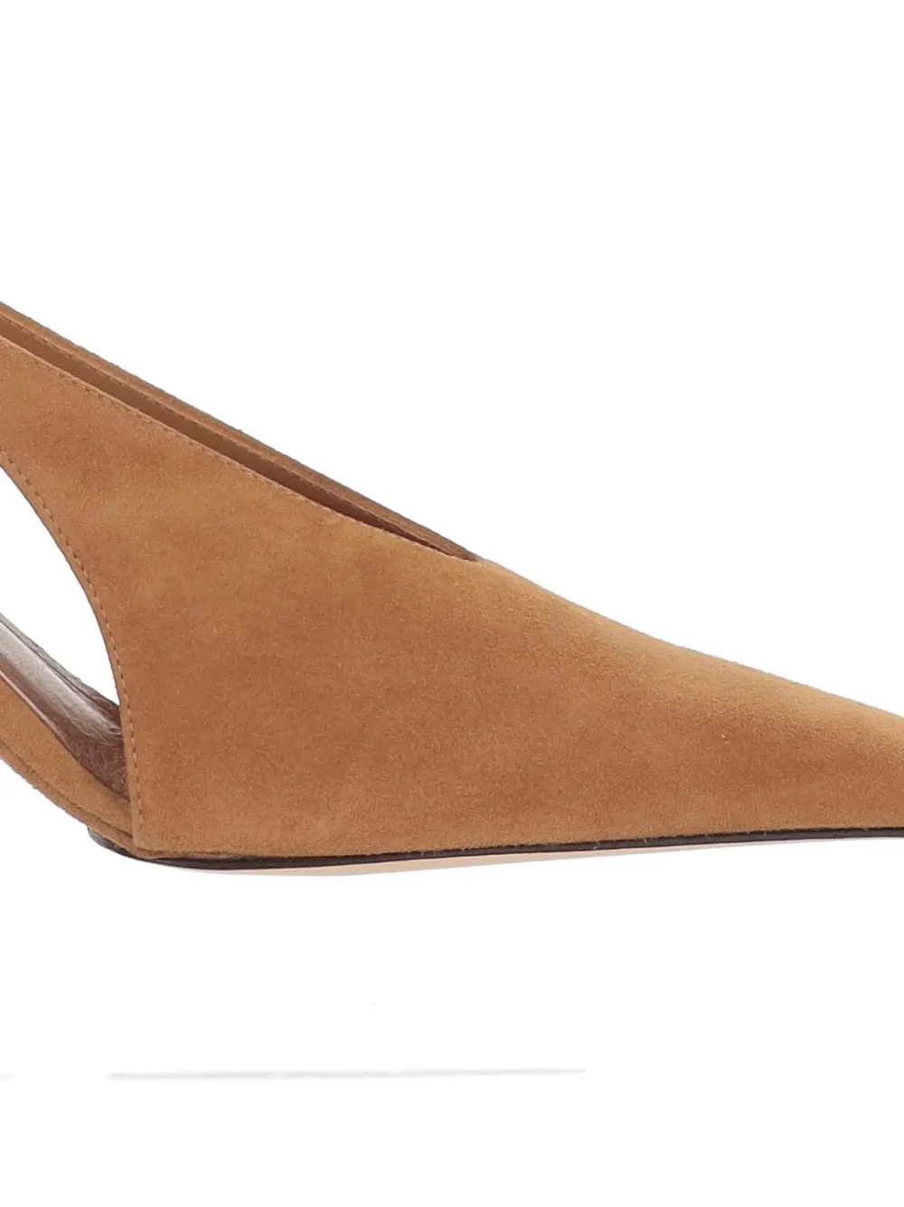 ARMARIUM Evelina suède pumps met vierkante neus Bruin