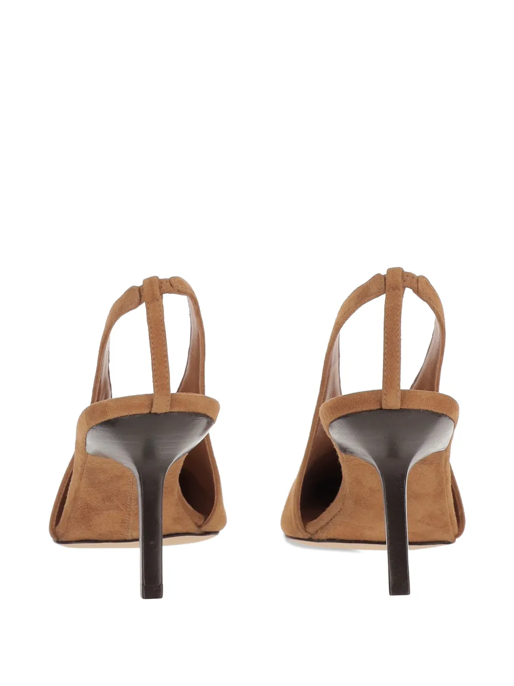 ARMARIUM Evelina suède pumps met vierkante neus Bruin