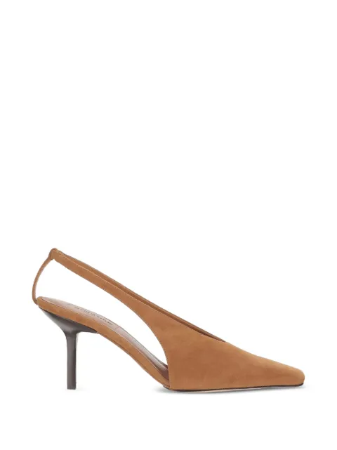ARMARIUM Evelina square-toe suede pumps
