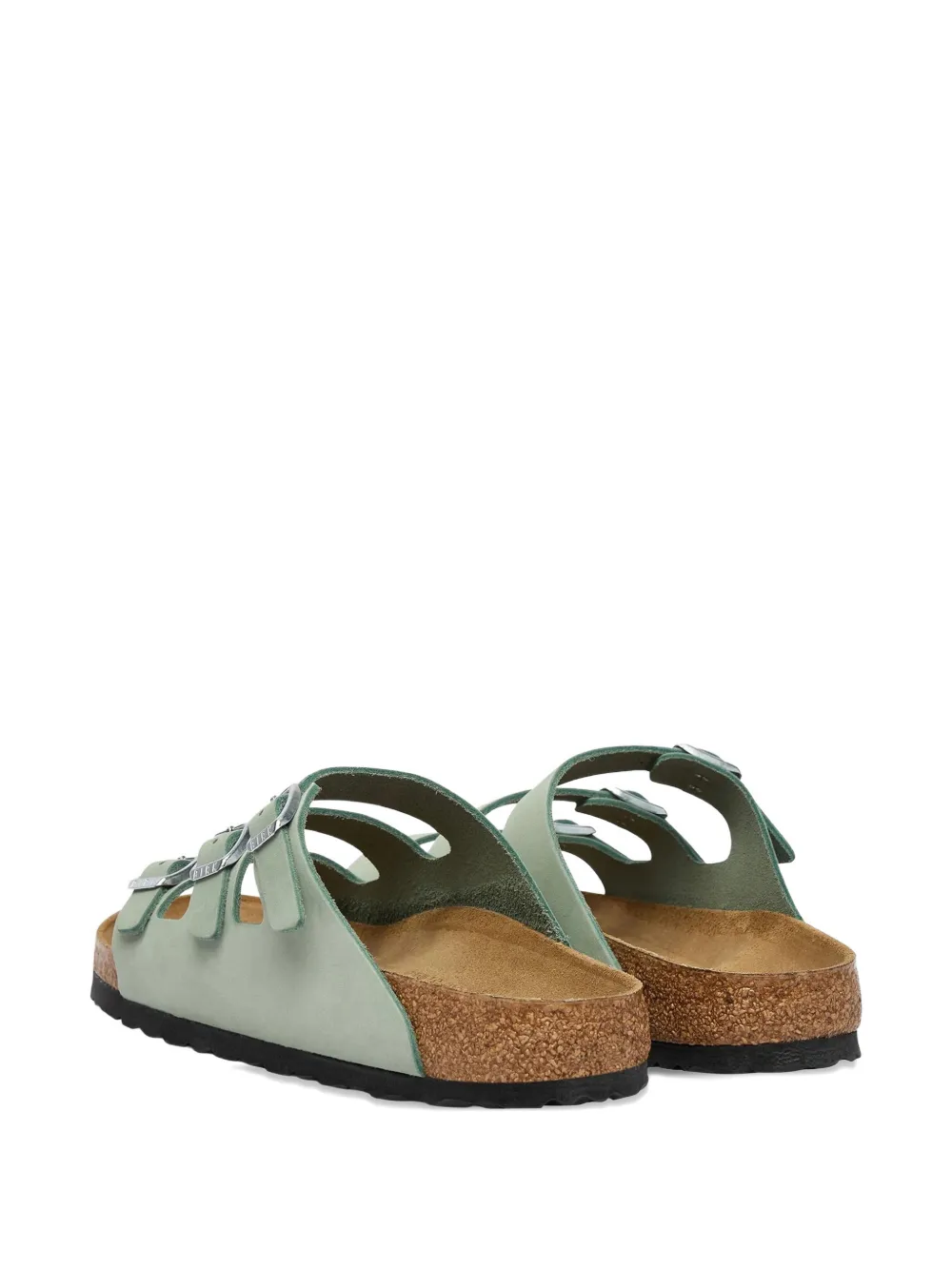 Birkenstock Leren sandalen met verstelbaar bandje Groen
