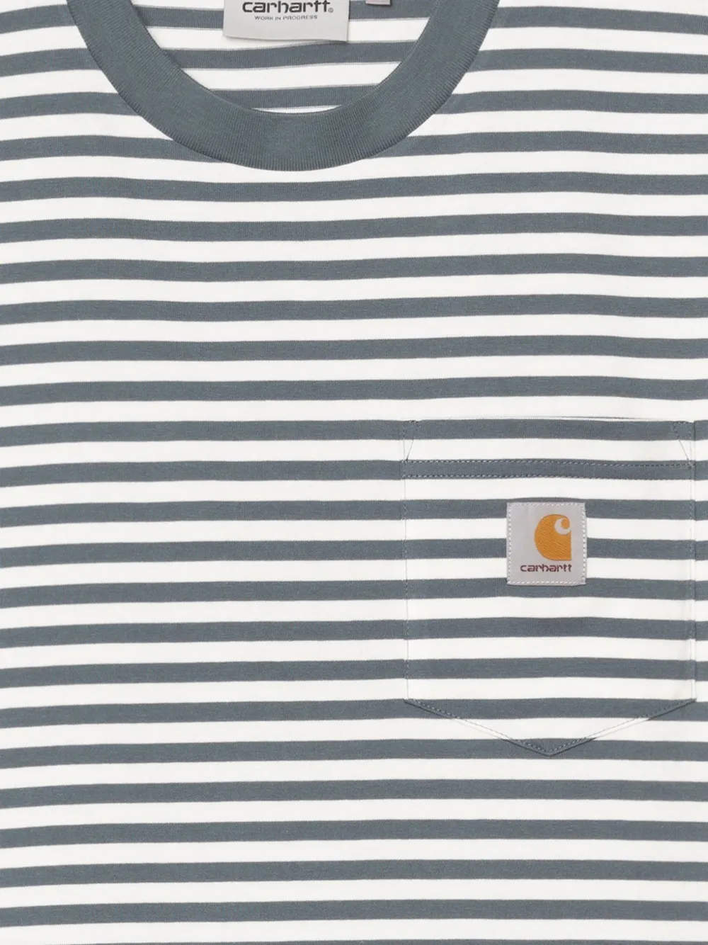 Carhartt WIP Gestreept T-shirt Grijs