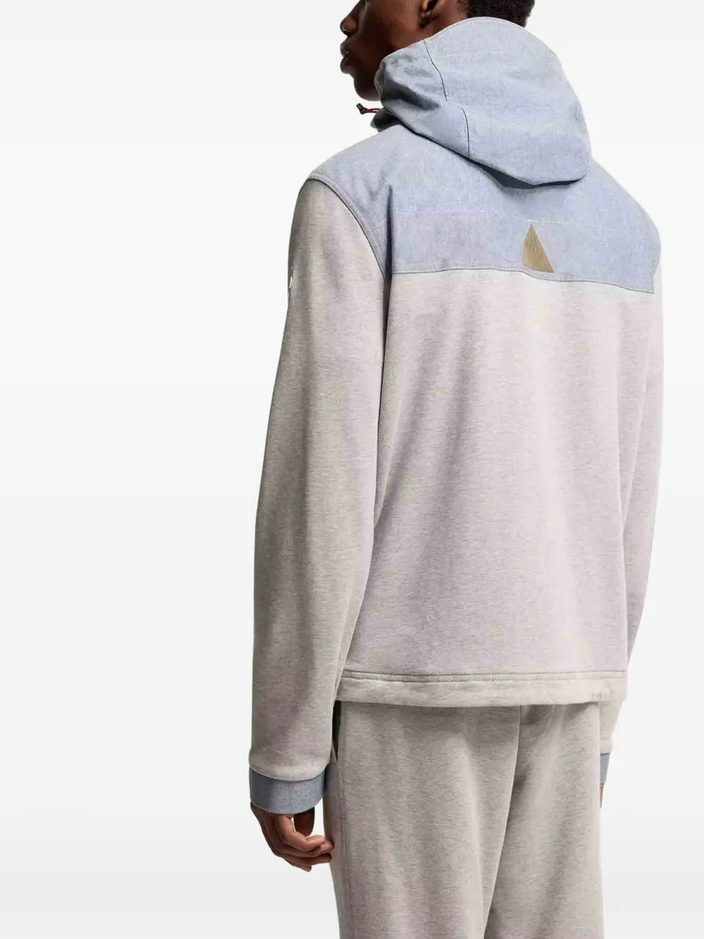 Moncler Grenoble Trui met capuchon en rits Grijs