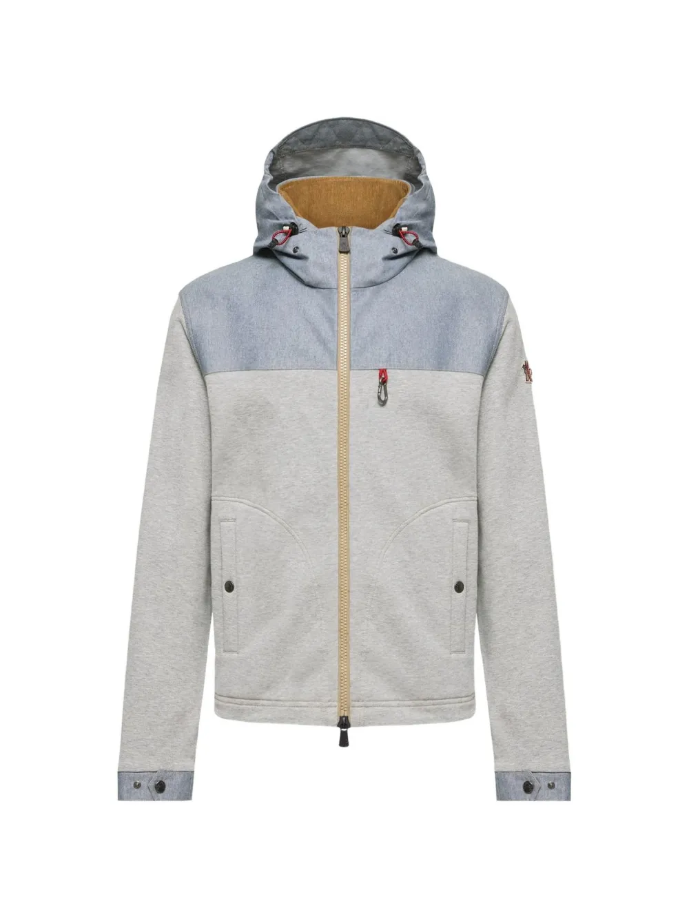Moncler Grenoble sweat zippé à capuche - Gris Moncler Grenoble sweat zippé à capuche - Gris