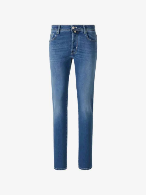 Jacob Cohën logo-patch jeans
