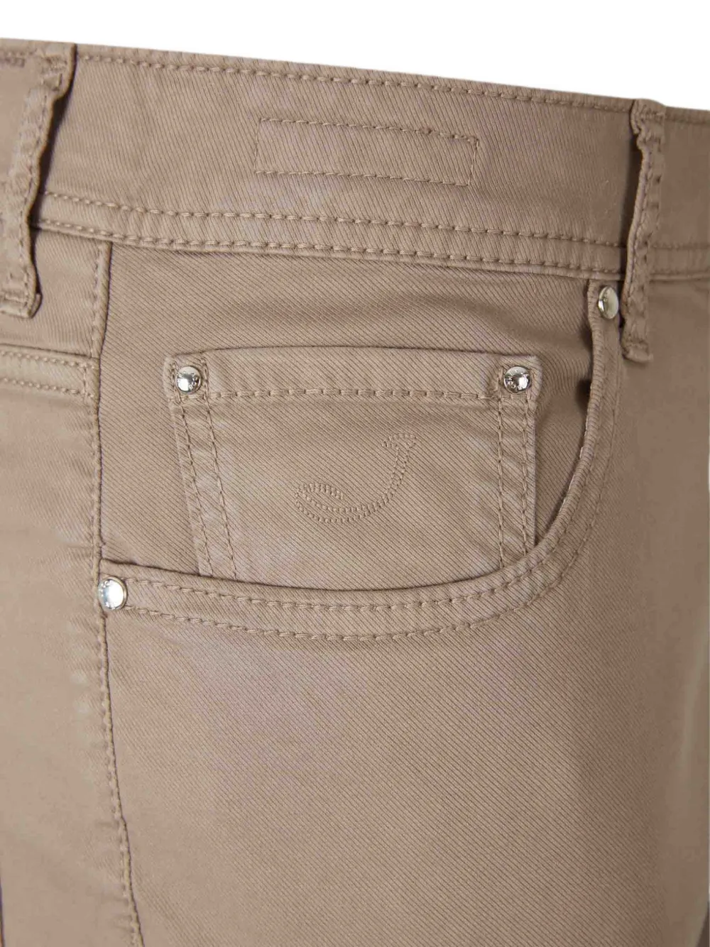 Jacob Cohën Straight jeans verfraaid met kristallen Beige