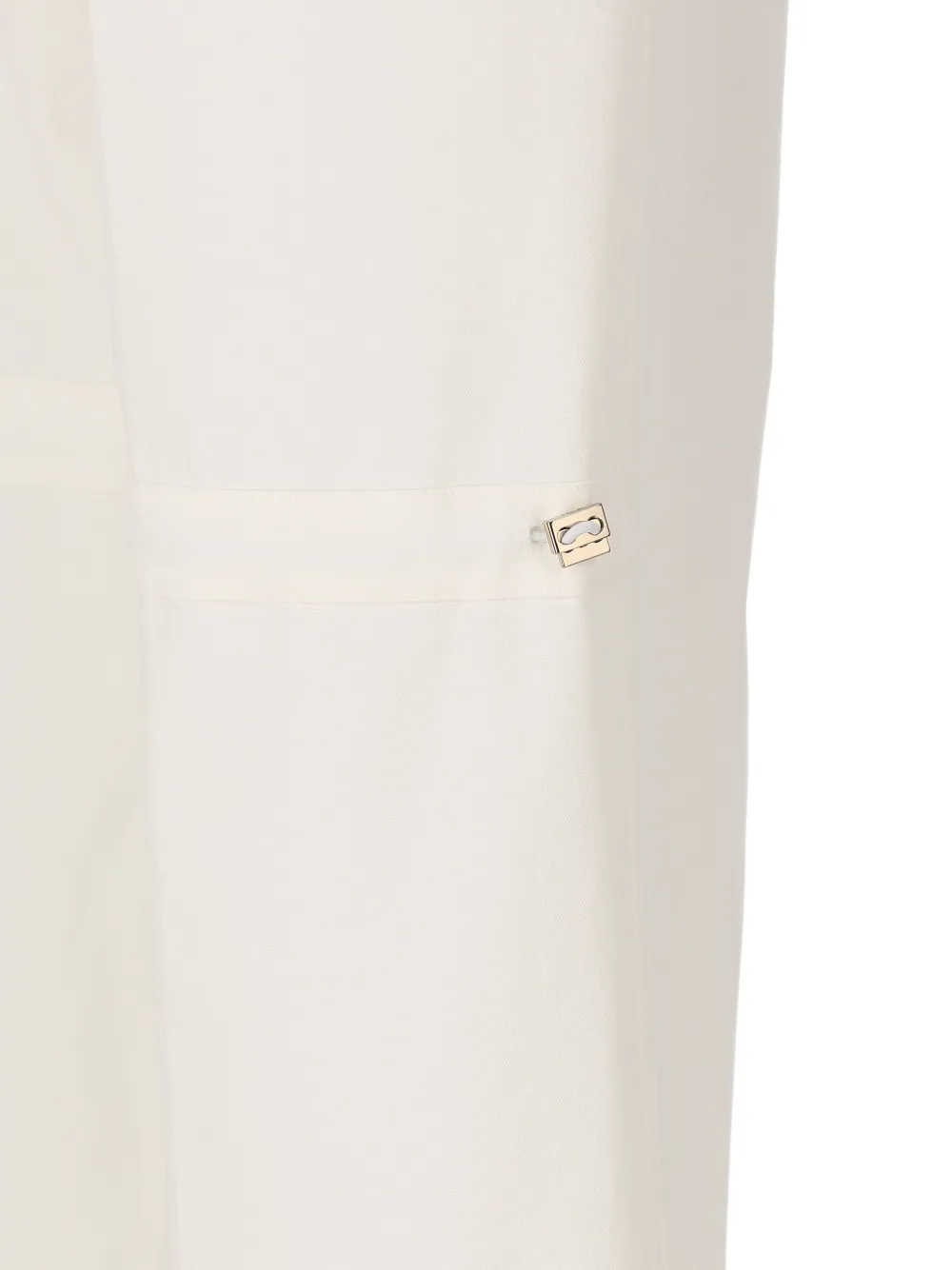 FENDI Broek met geborduurd logo Beige