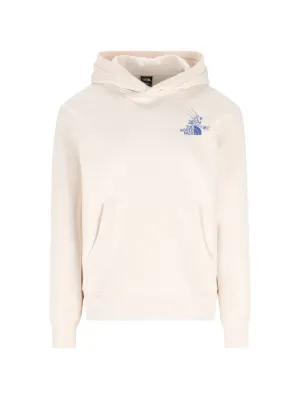 Supreme x The North Face Lenticular Mountains Hoodie | White