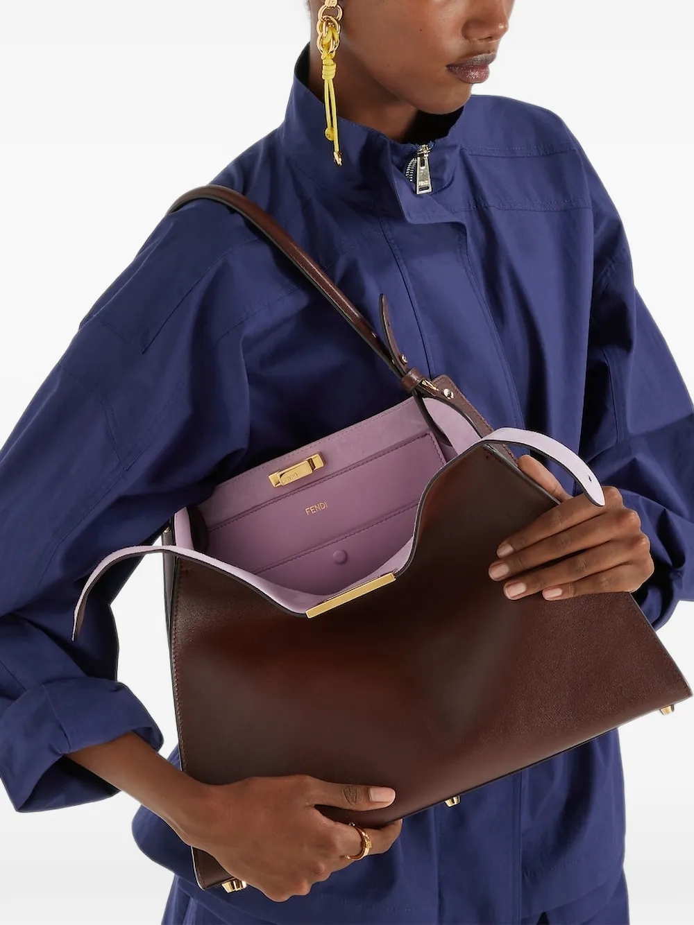 FENDI Medium Way shopper Bruin