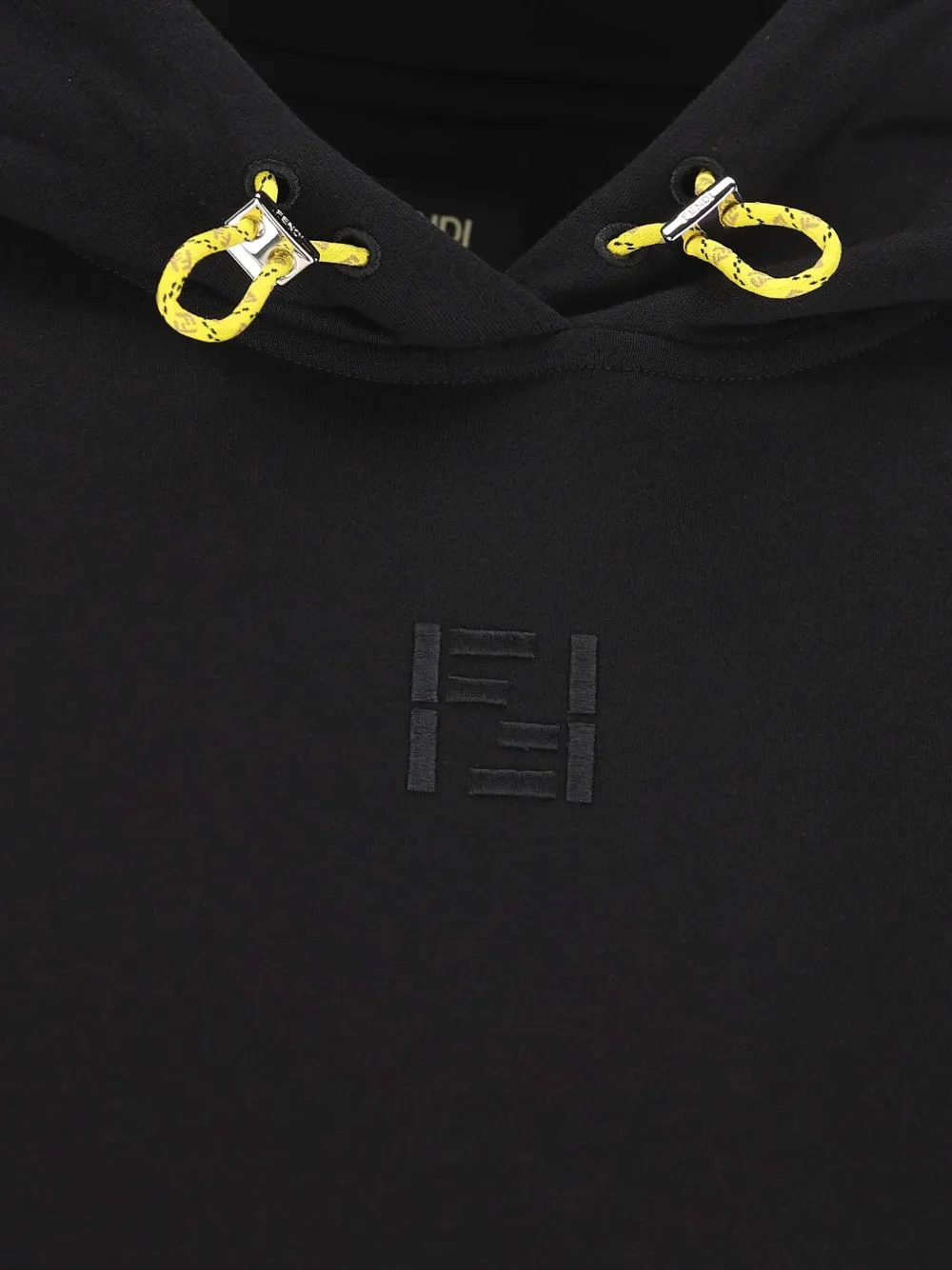 FENDI Hoodie met geborduurd logo Zwart