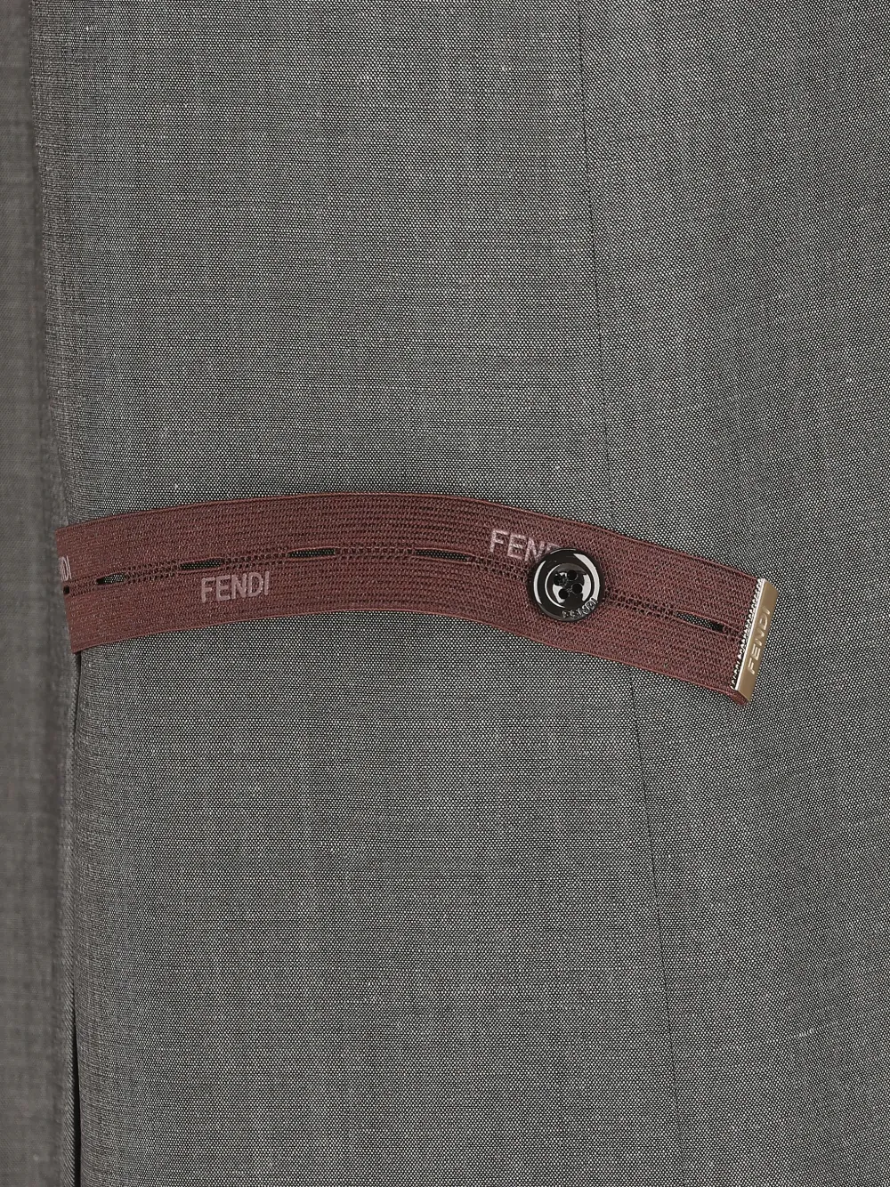 FENDI Straight midi-rok Grijs