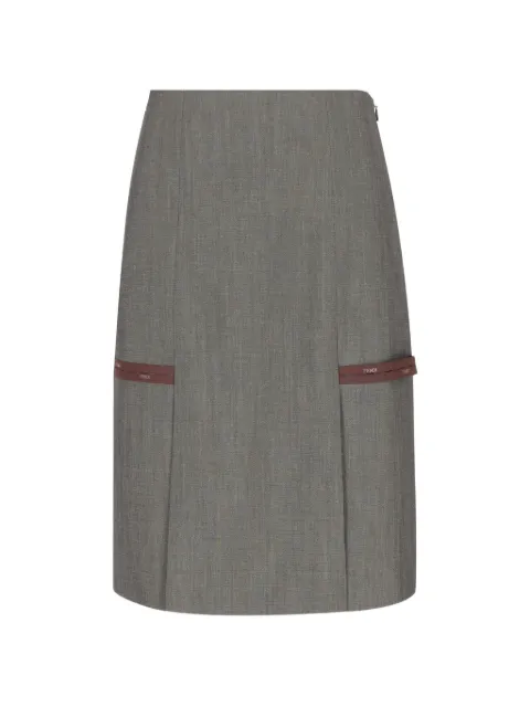 FENDI — straight midi skirt