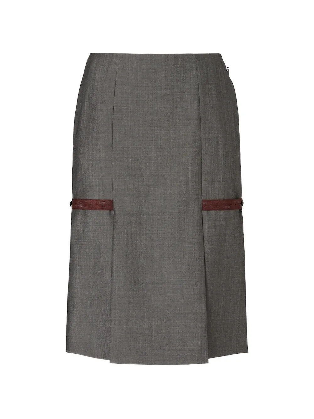 FENDI Straight midi-rok Grijs