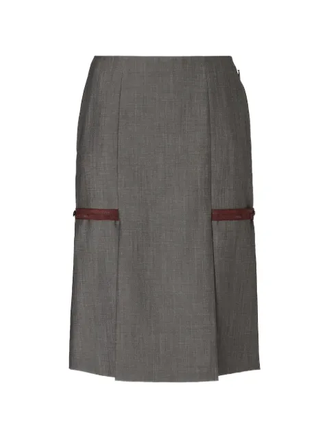 FENDI straight-cut midi skirt