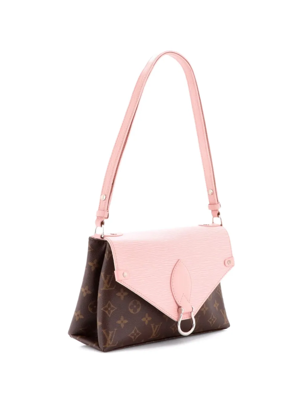 Louis Vuitton Pre-Owned Saint Michel Handbag Monogram Canvas and Epi Leather shoulder bag - Marrone