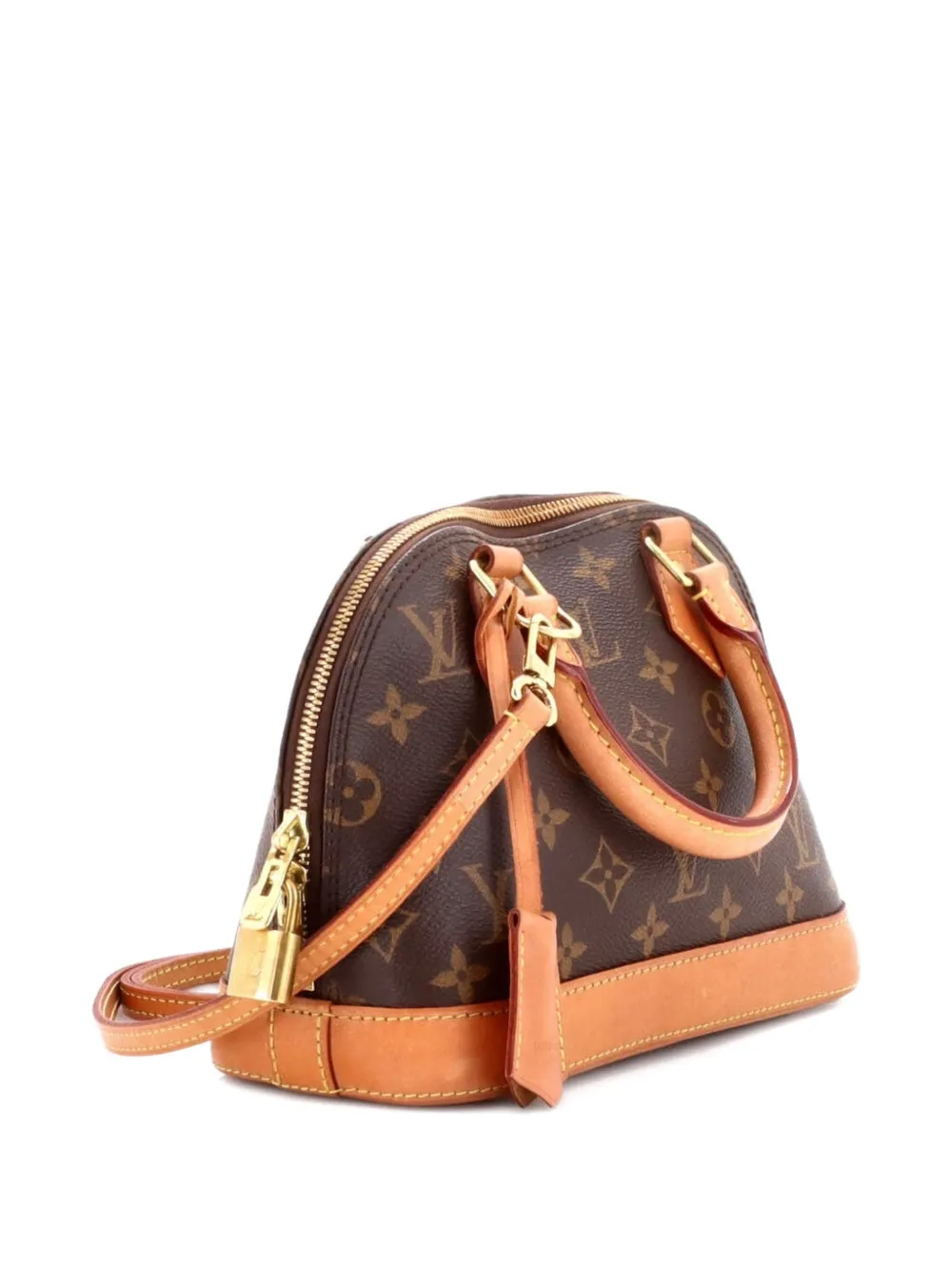 Louis Vuitton Pre-Owned Alma Handbag Monogram Canvas BB crossbody bag - Marrone