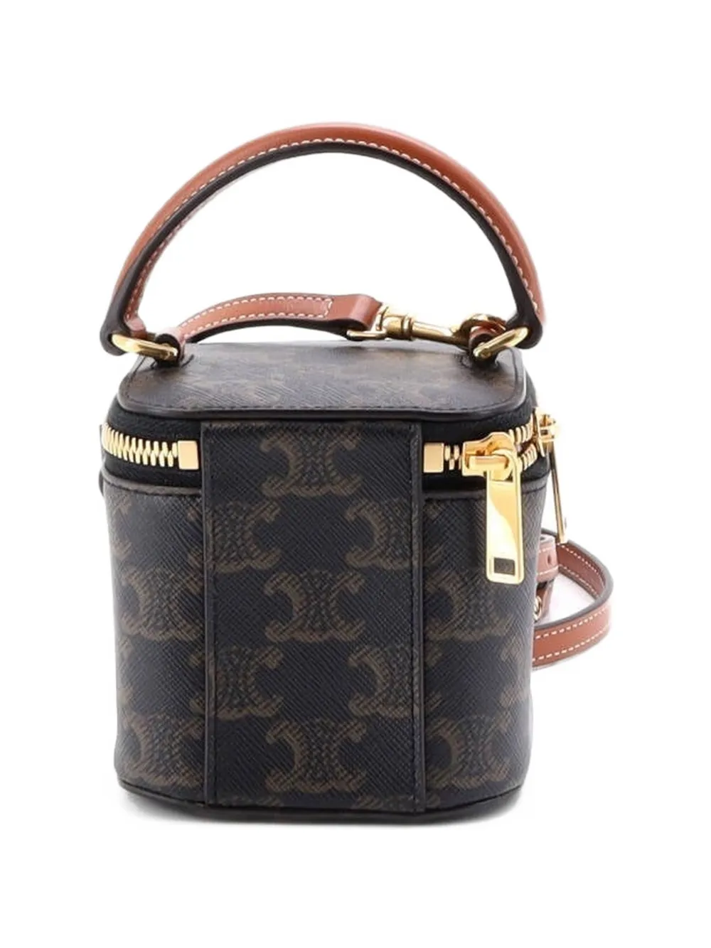 Celine Pre-Owned Top Handle Square Vanity Case Triomphe Coated