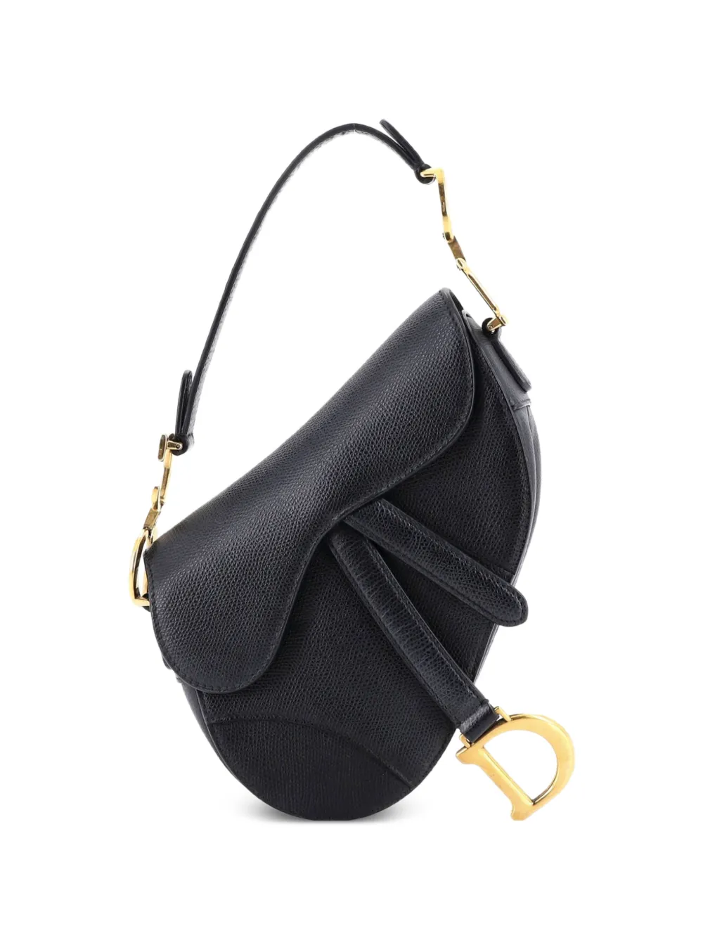 Christian Dior Pre-Owned Saddle Handbag Leather Mini shoulder bag - Nero