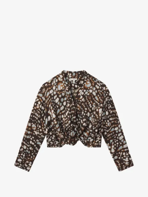 A.L.C. langærmet bluse med V-hals