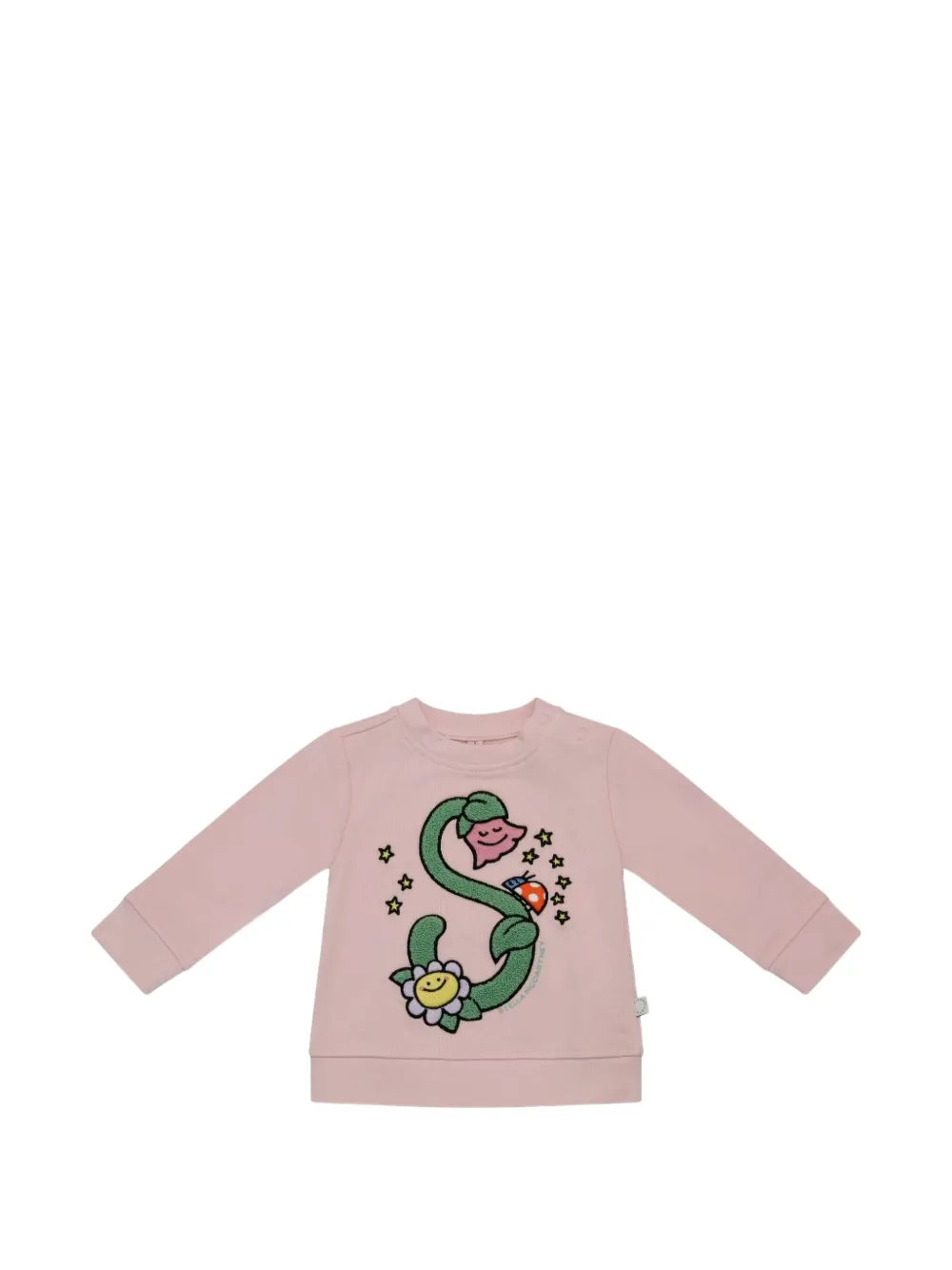 Stella McCartney Kids flower print sweatshirt - Rosa