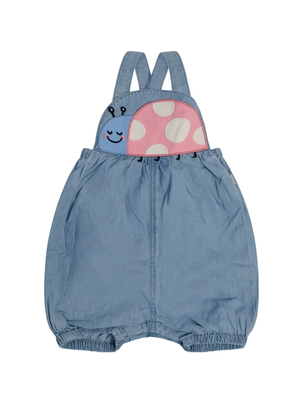 Stella McCartney Kids Ladybird appliqué playsuit - Blau