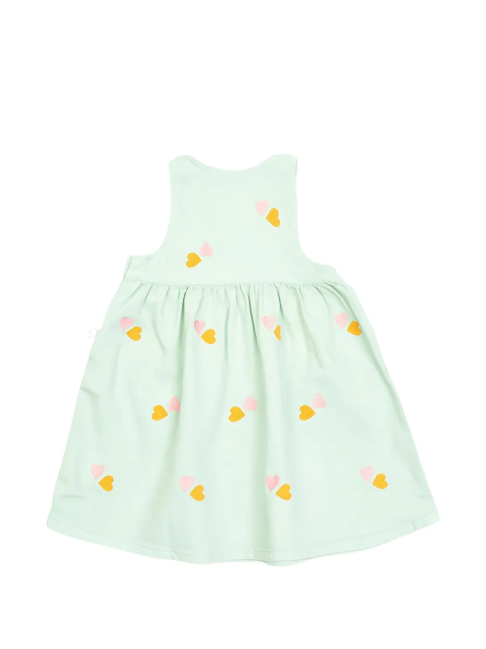 Stella McCartney Kids Jurk met hartpatroon Groen