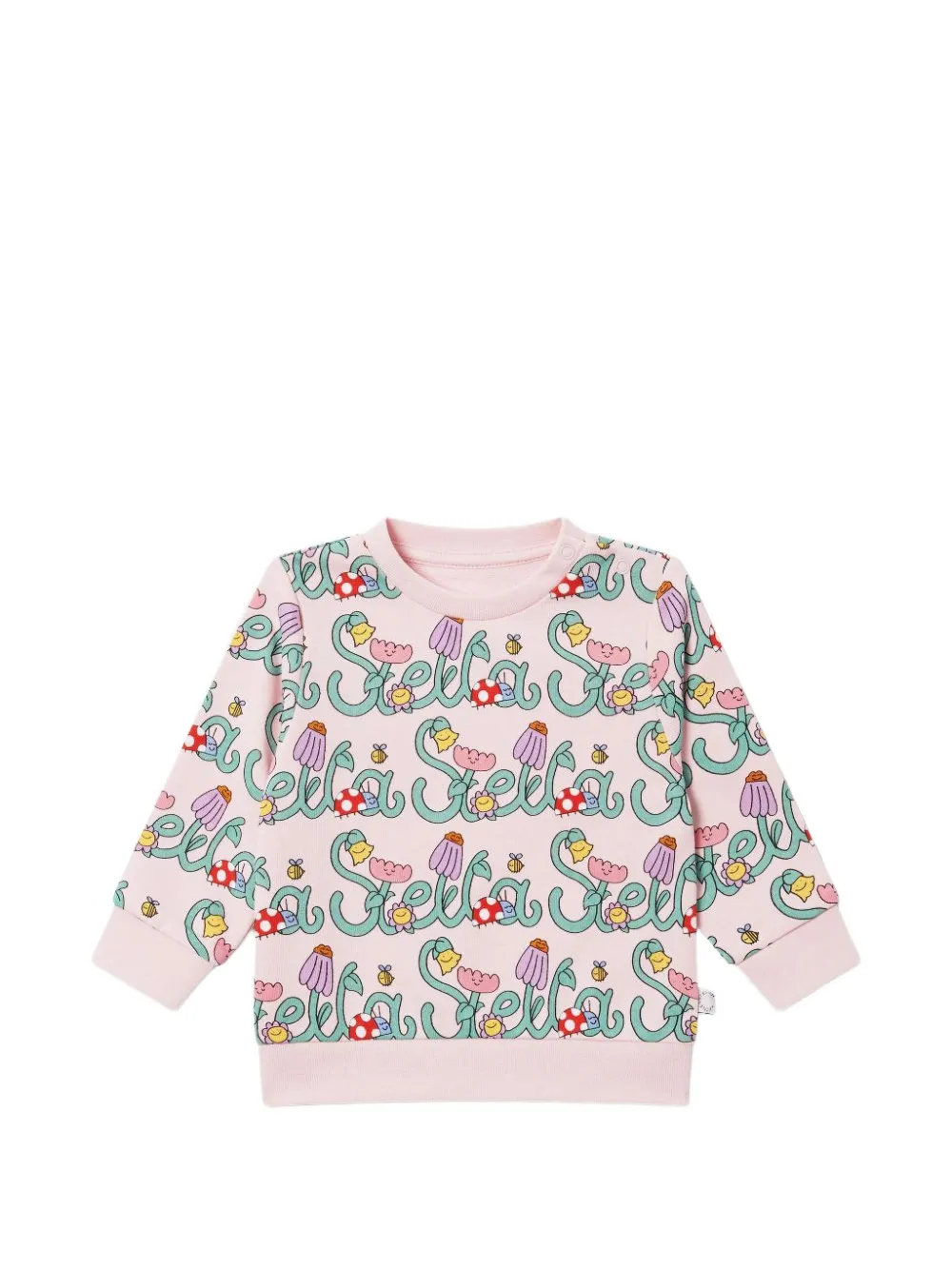 Stella McCartney Kids floral print sweatshirt - Rosa
