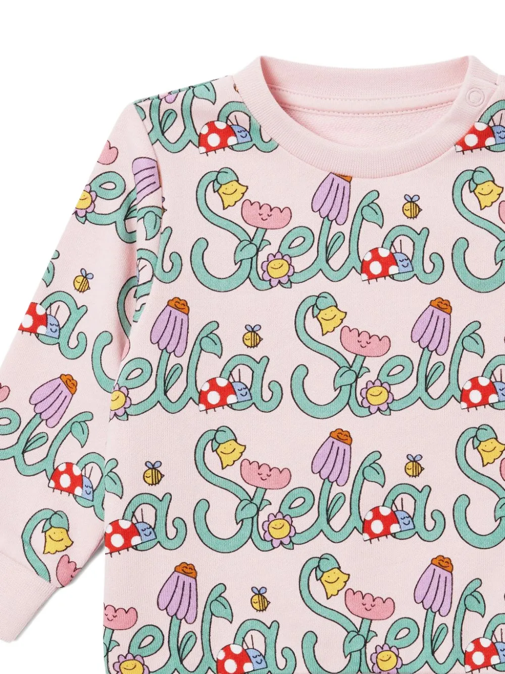  Stella Mccartney Kids Floral Print Sweatshirt - Pink 