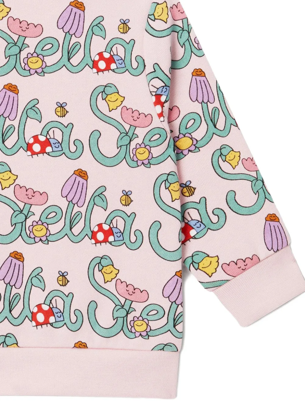 Stella McCartney Kids Sweater met bloemenprint Roze