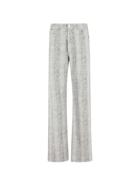 Federica Tosi snakeskin-print jeans