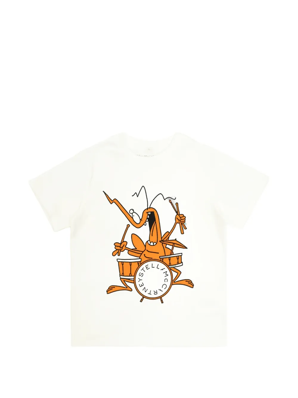 Stella McCartney Kids Bug Band-print T-shirt - Toni neutri