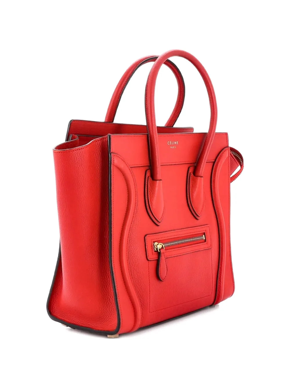 Luggage Bag Grainy Leather Micro Tote Bag