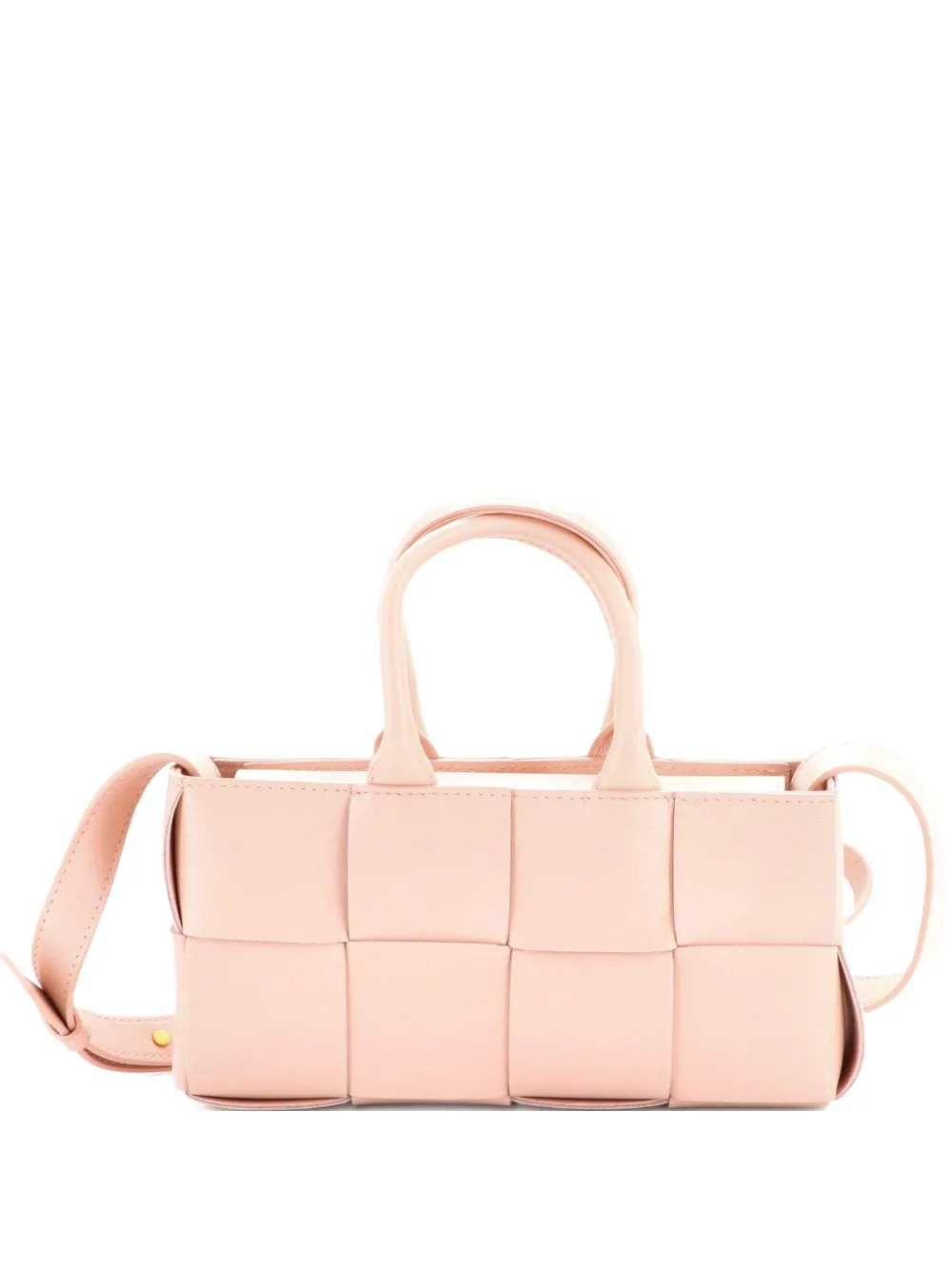 Bottega Veneta Pre-Owned Borsa a spalla East West Arco in pelle con manico e design Intrecciato Maxi - Toni neutri