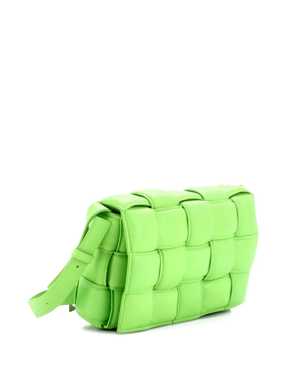 Cassette Padded Maxi Intrecciato Leather Small crossbody bag