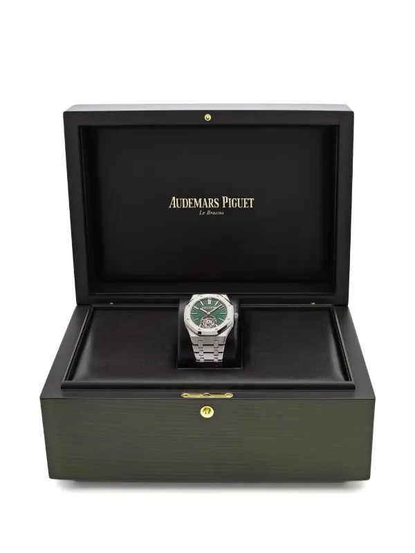 AUDEMARS PIGUET ビジネスバッグ オリーブ　ノベルティ Audemars Piguet Pre Owned 2021 Royal Oak 41mm Watch | Green | FARFETCH