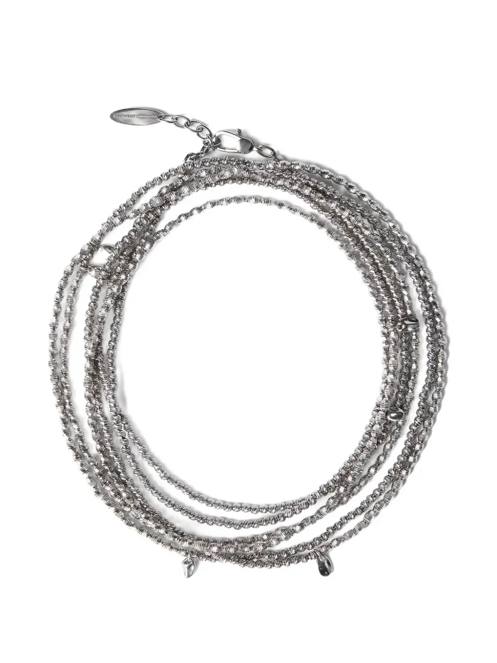 Brunello Cucinelli polish-finish bracelet - Silber