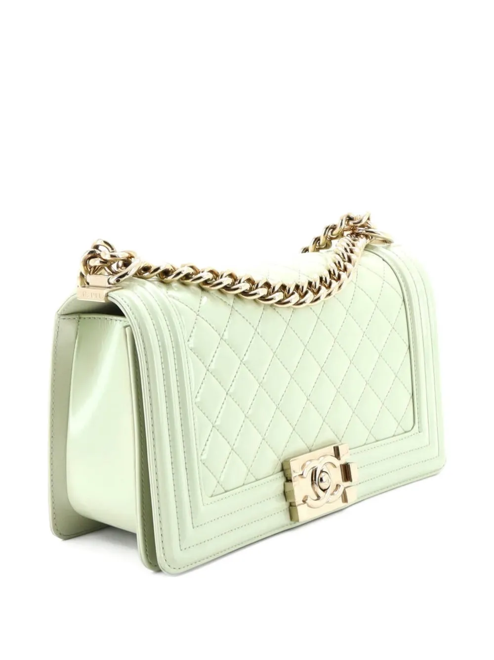 Boy Flap Bag Quilted Iridescent Glazed Calfskin Old Medium Shoulder Bag