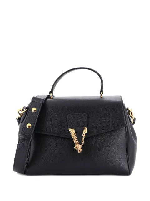 Versace Pre-Owned bolsa satchel Virtus mediana de piel reversible con asa superior