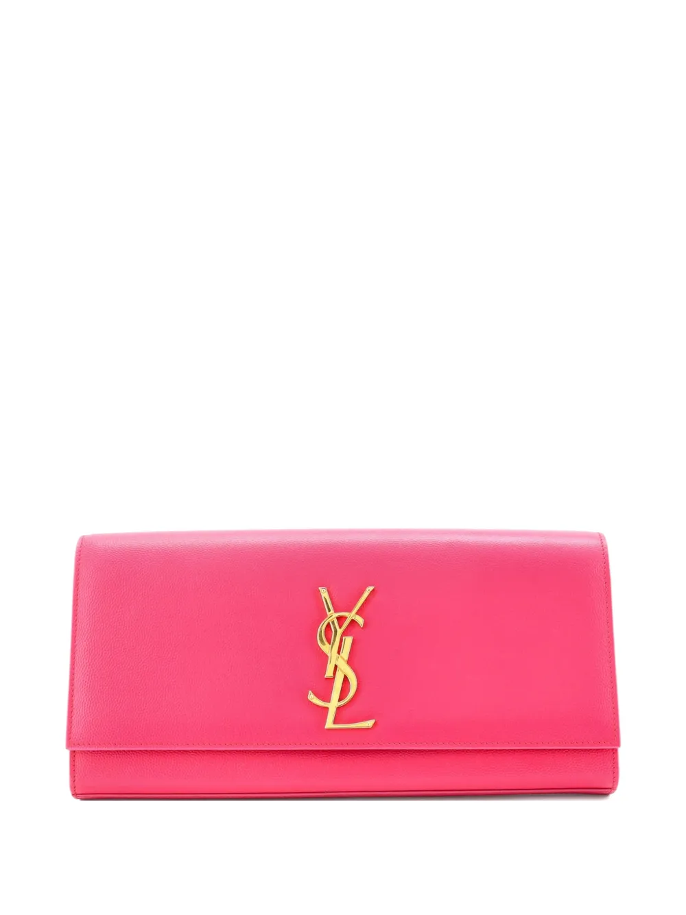 Saint Laurent Pre-Owned Classic Monogram Leather Long clutch bag - Rosa