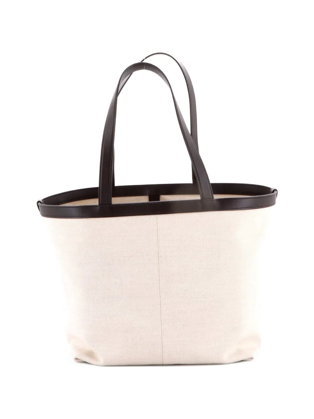 Bottega Veneta Pre-Owned Flip Flap Canvas with Intrecciato Leather Medium tote bag - Toni neutri