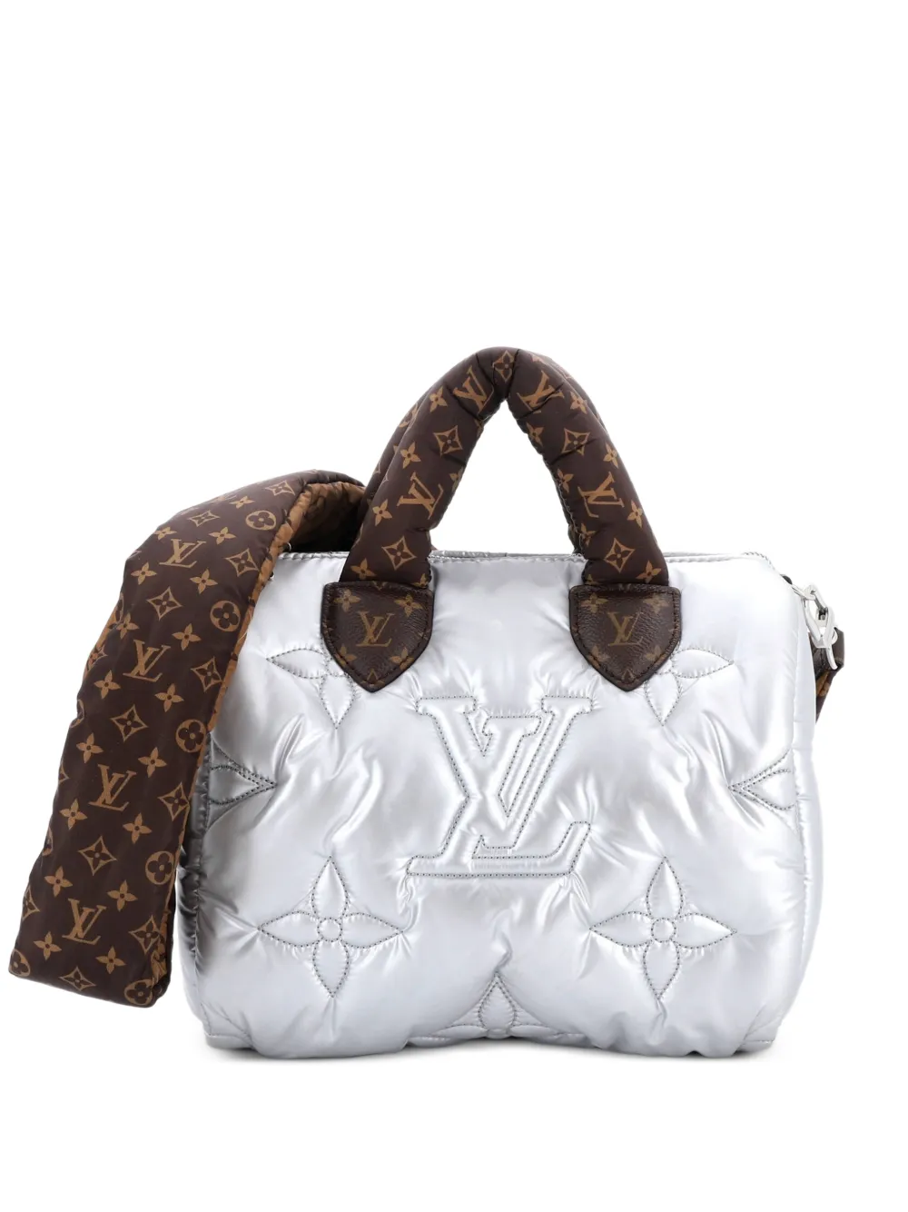 Louis Vuitton Pre-Owned Speedy Bandouliere Bag Monogram Quilted Econyl Nylon 25 shoulder bag - Argento