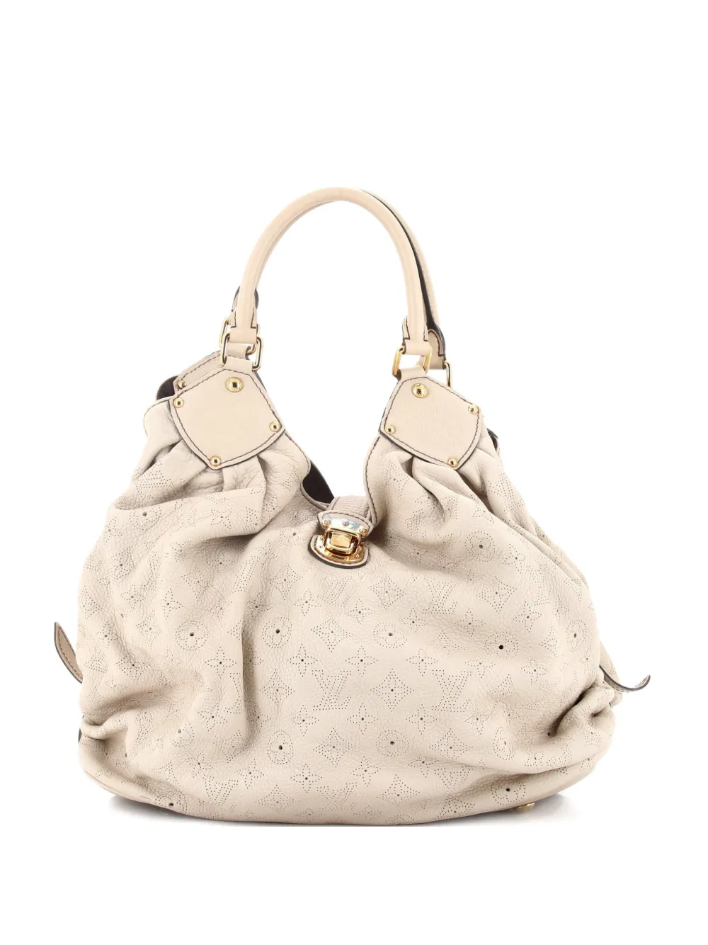 Louis Vuitton Pre-Owned XL Mahina Leather hobo bag - Bianco