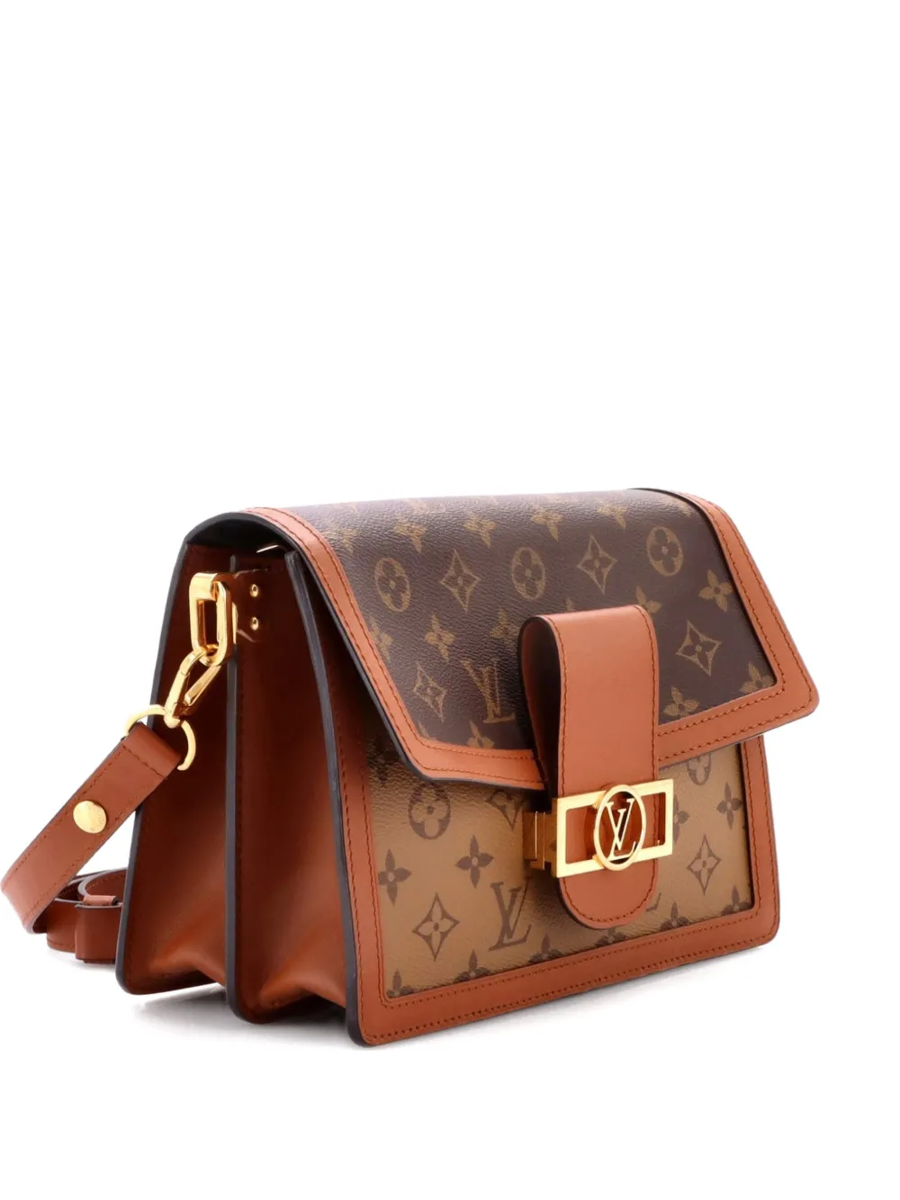 Louis Vuitton Pre-Owned Dauphine Reverse Monogram Canvas MM shoulder bag - Marrone