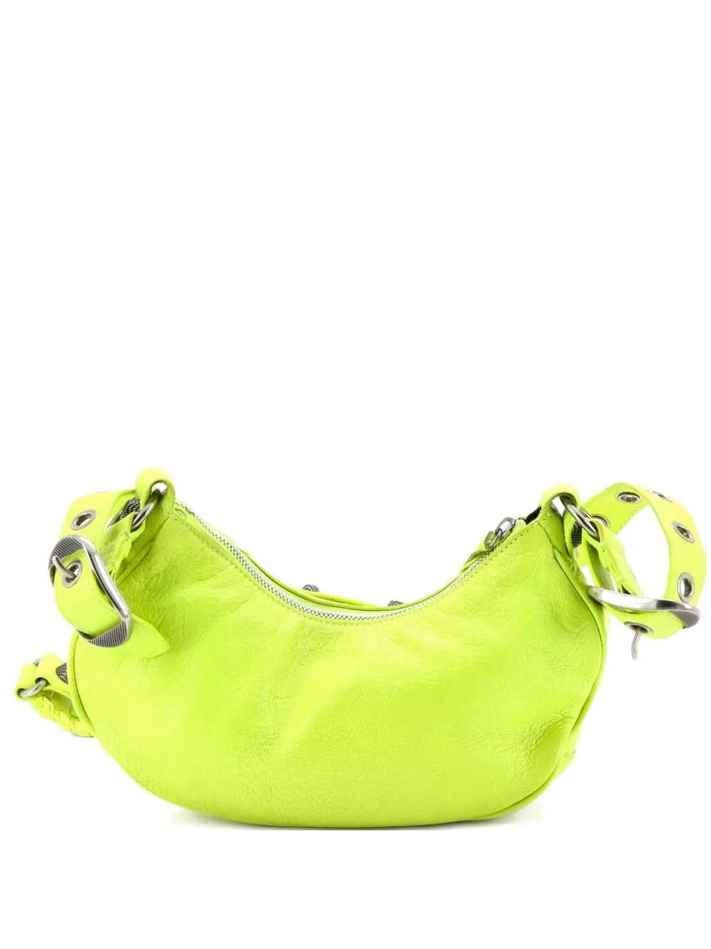 Balenciaga Pre-Owned Le Cagole Giant Studs Shoulder Bag Leather XS hobo bag - Giallo