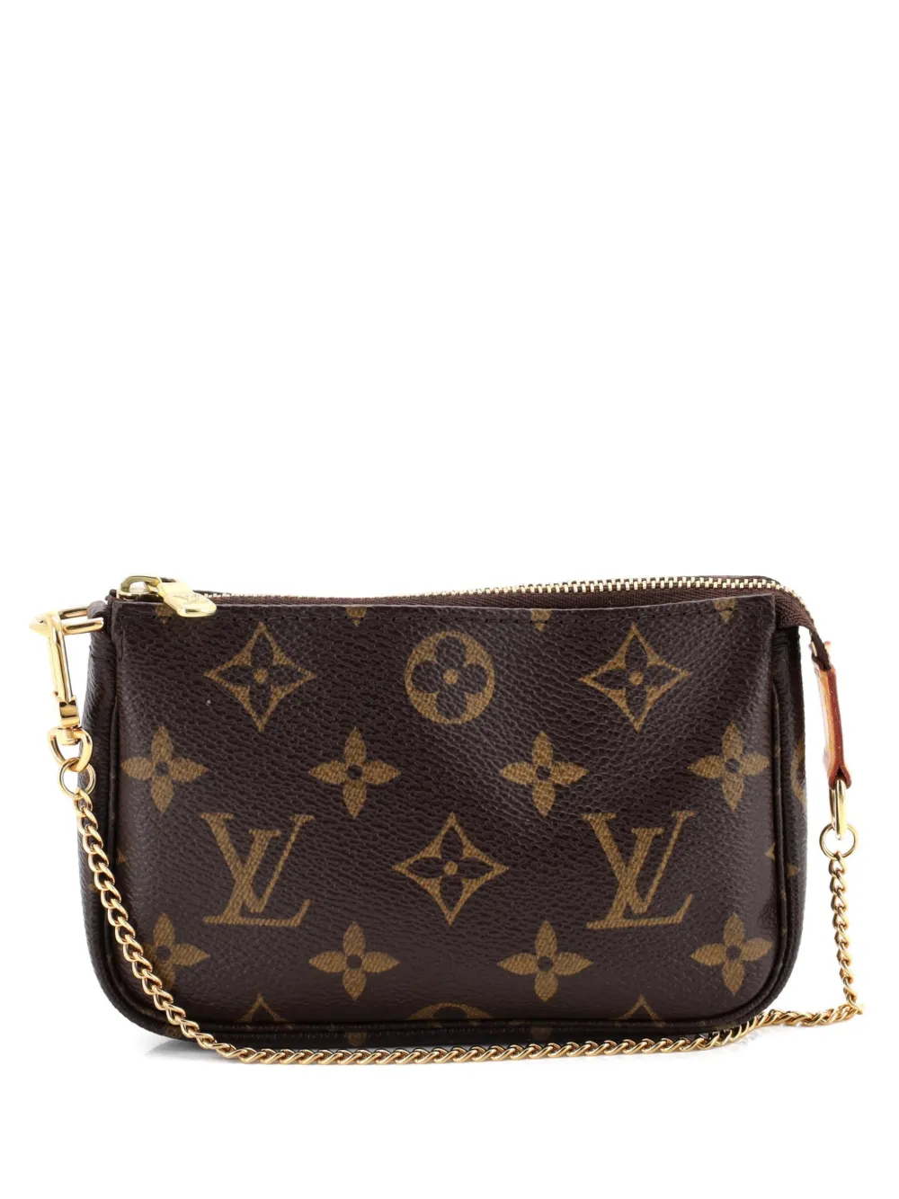 Louis Vuitton Pre-Owned Clutch Pochette Accessoires mini in tela con monogramma - Marrone