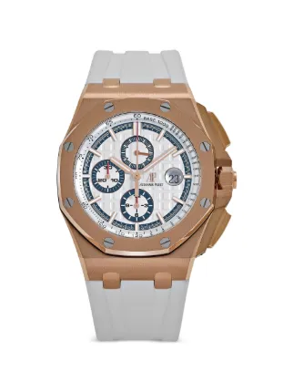 Audemars Piguet Pre Owned 2017 Royal Oak Offshore 44mm Watch | White ...
