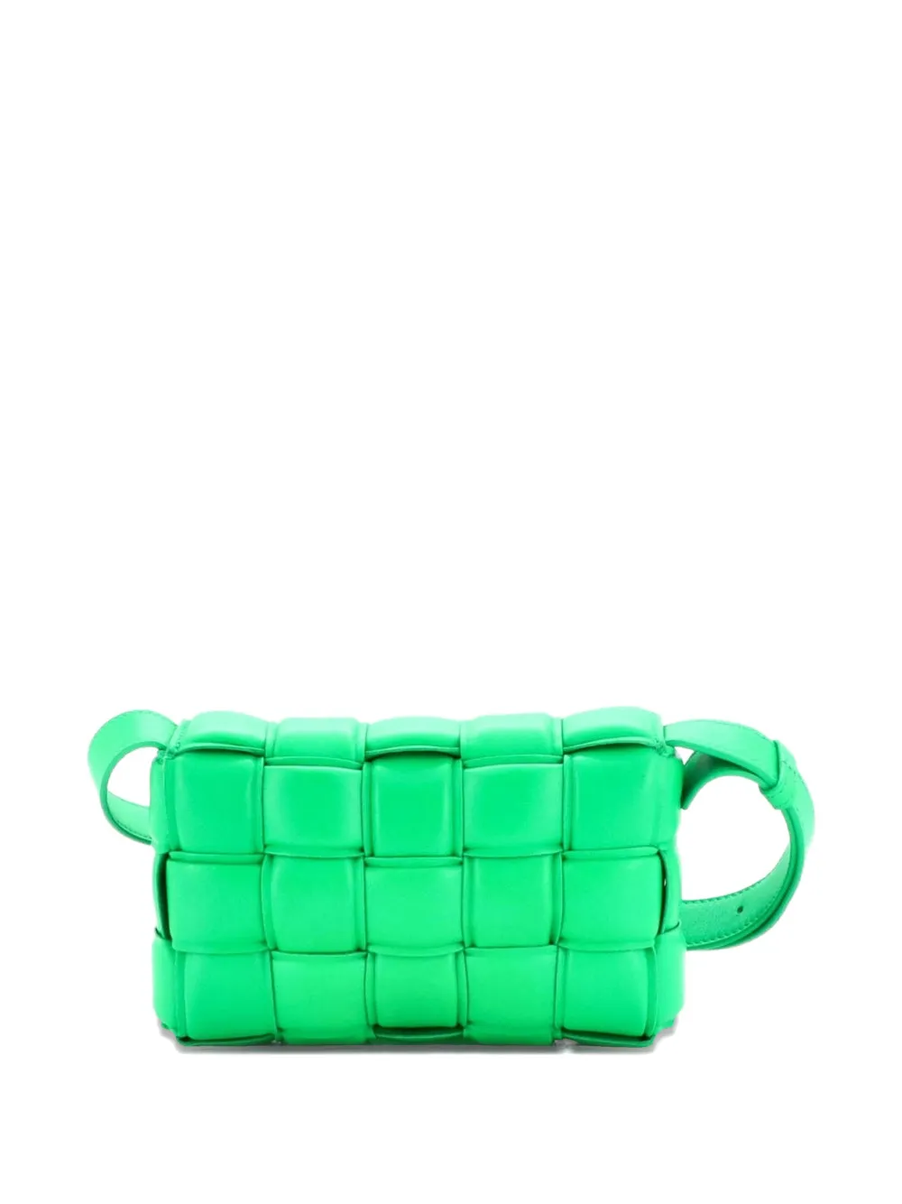 Bottega Veneta Pre-Owned Cassette Padded Maxi Intrecciato Leather Small crossbody bag - Verde