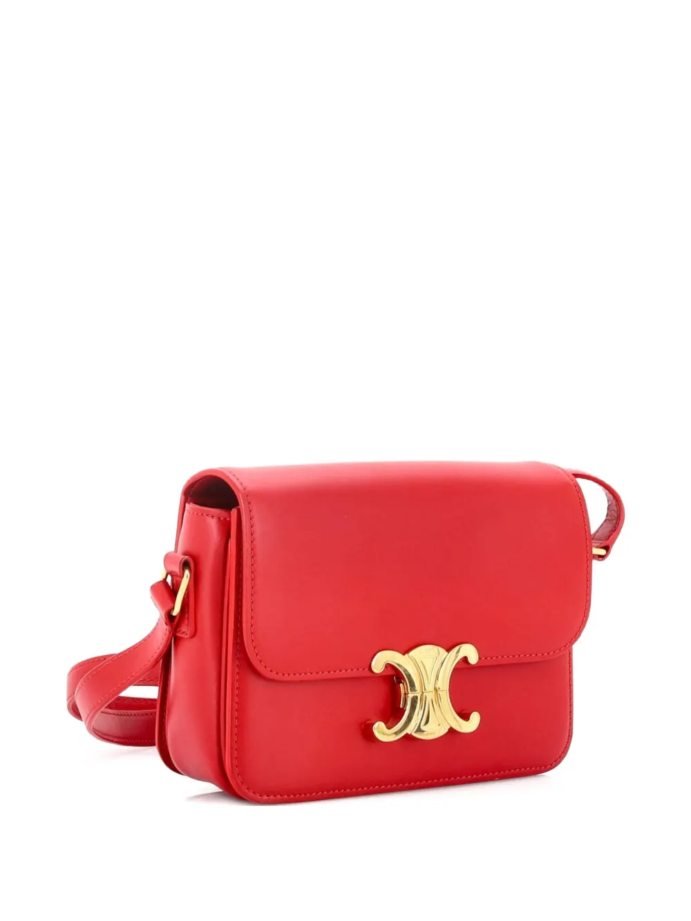 Triomphe Shoulder Bag Smooth Calfskin Teen Crossbody Bag