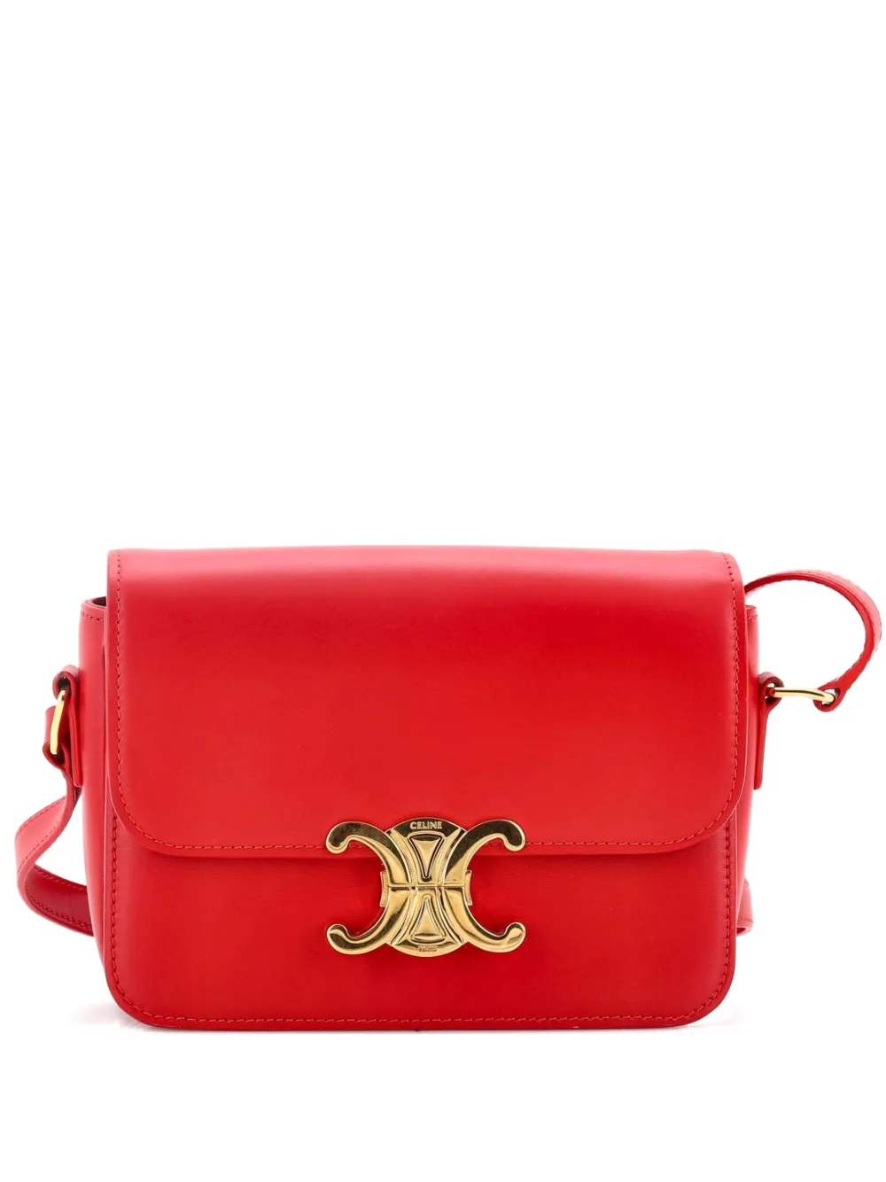 Celine Pre-Owned Triomphe Shoulder Bag Smooth Calfskin Teen crossbody bag - Rosso