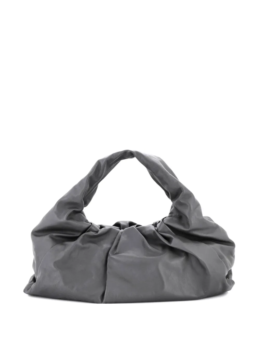 Bottega Veneta Pre-Owned The Shoulder Pouch Leather Maxi hobo bag - Grigio